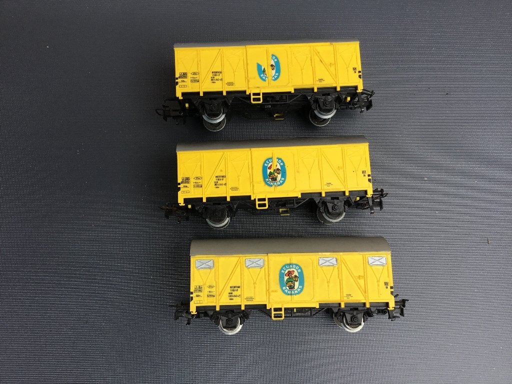 Märklin 4414 goederenwagon 'Ecuador Bananas' van de DB, Wisselstroom, Wagon, Ophalen of Verzenden, Zo goed als nieuw