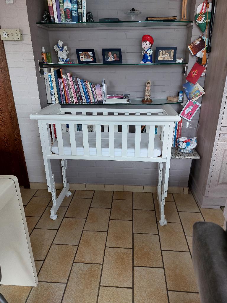 witte co-sleeper, Kinderen en Baby's, Ophalen, Zo goed als nieuw, Wieg
