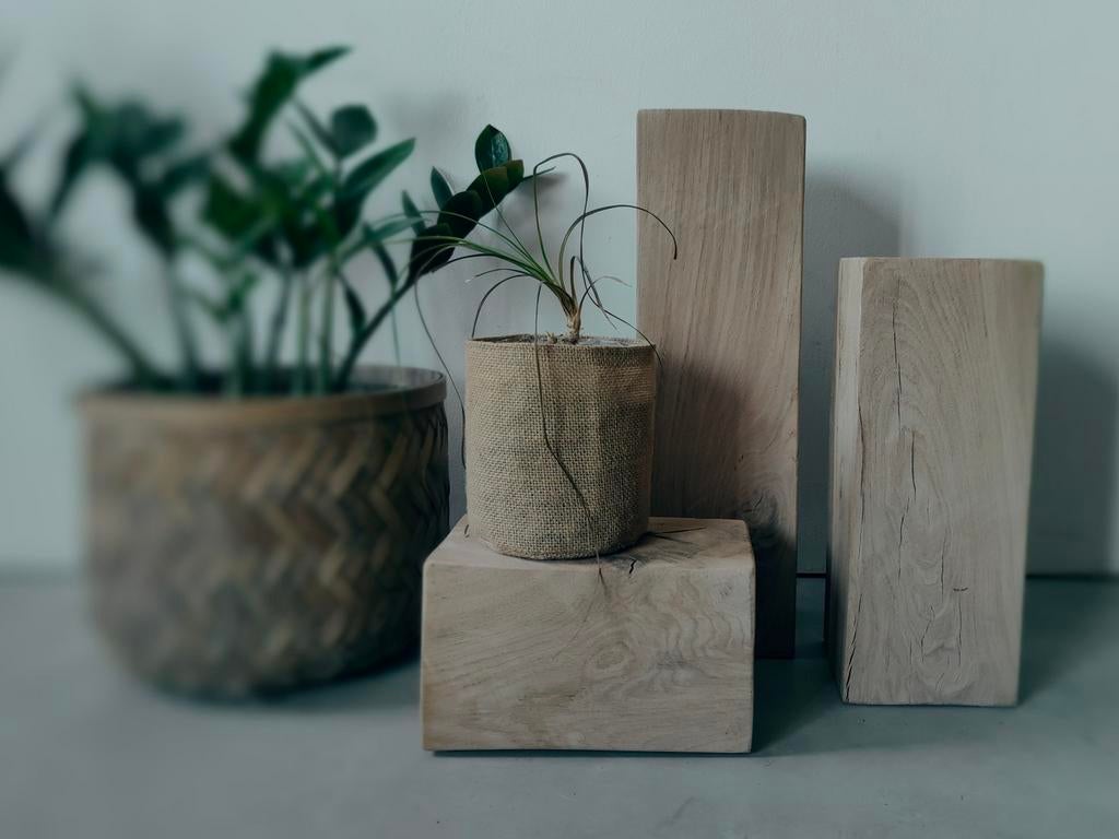 Eiken decoratieve blokken, Ophalen, Nieuw
