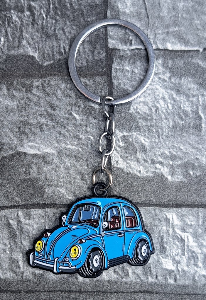 Porte-clé vw beetle bleu, Collections, Neuf, Enlèvement ou Envoi, Autres types