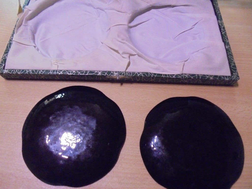 Tutanka Vintage Japanse cloisonne emaille borden, Antiek en Kunst, Ophalen of Verzenden