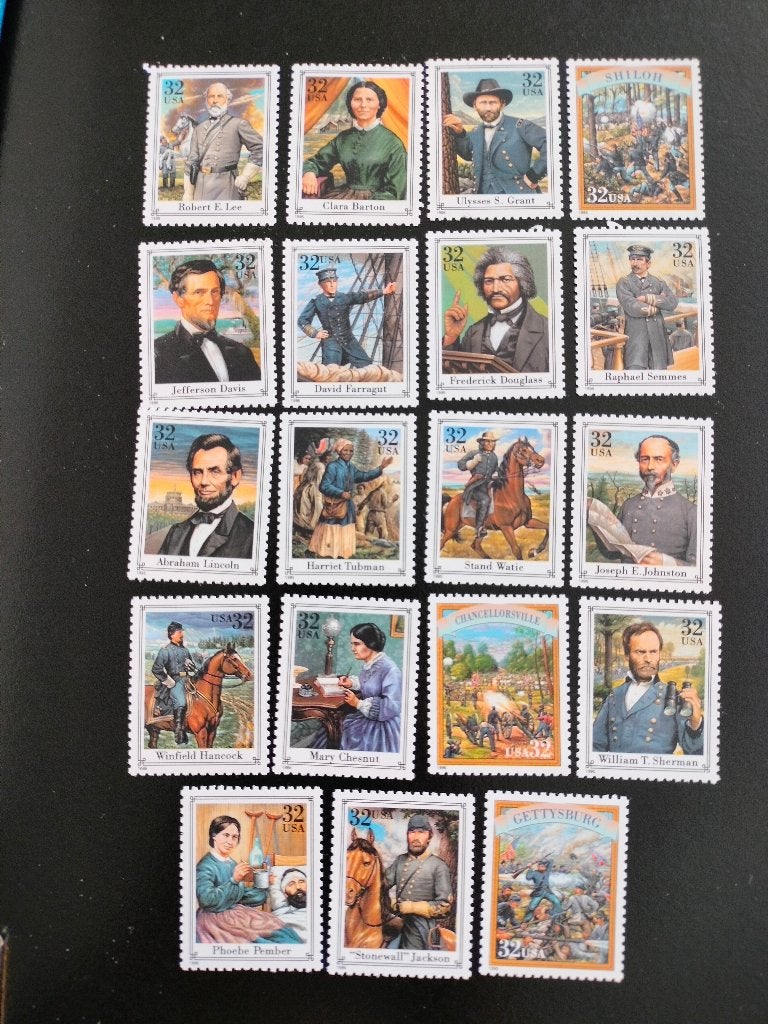 États-Unis 1995 - Guerre civile américaine 1861-1865 **, Envoi, Non oblitéré, Amérique du Nord