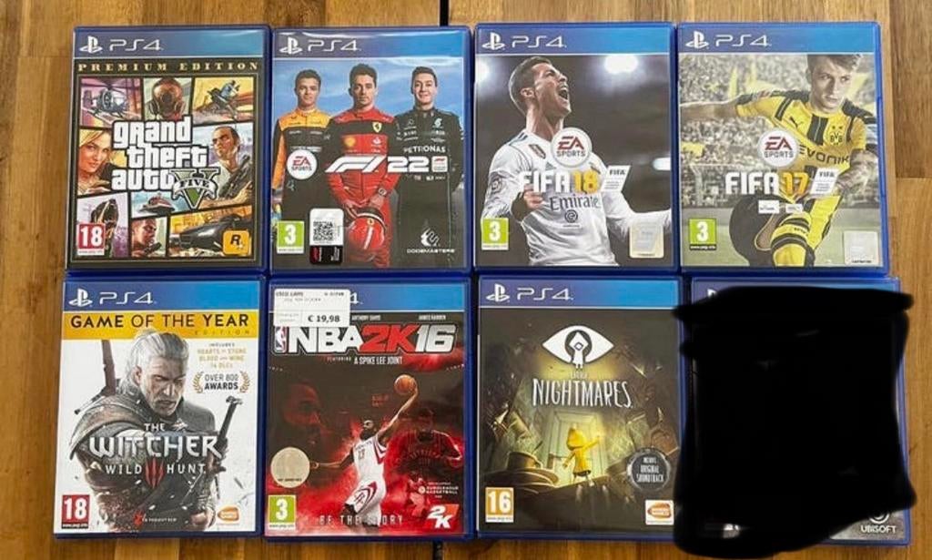 Collectie PS4 games, Ophalen, Zo goed als nieuw