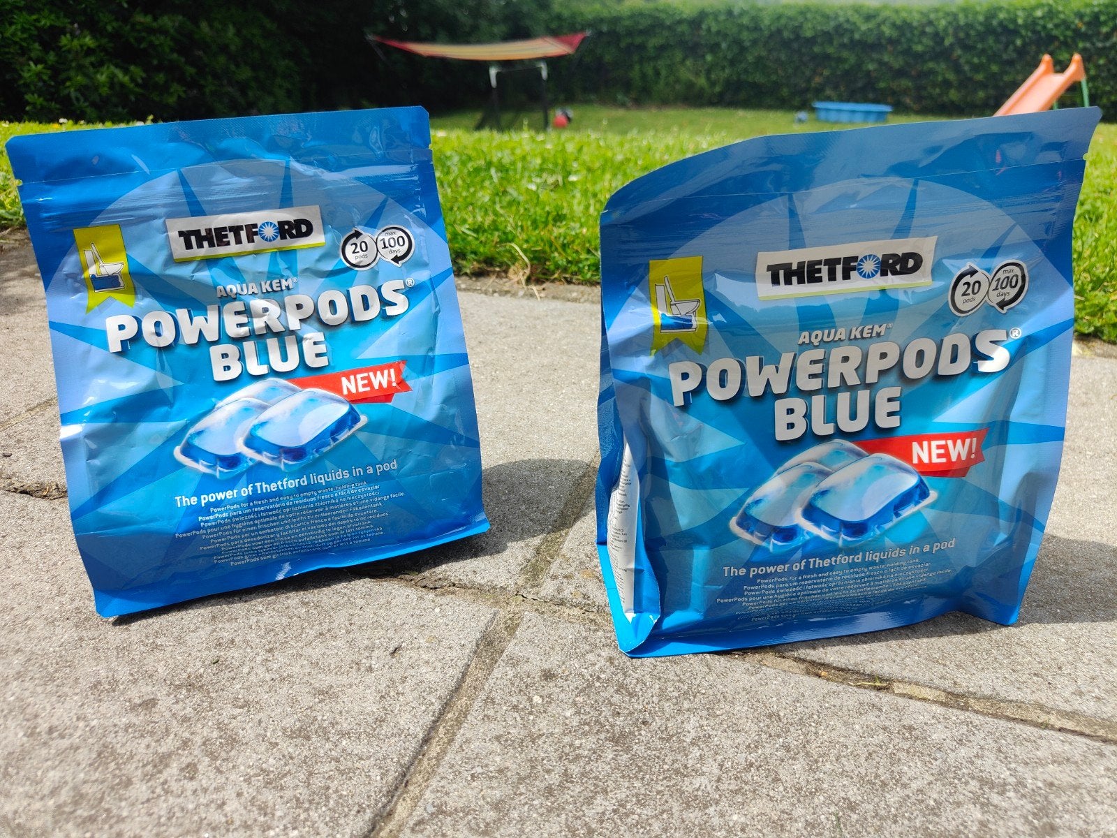 PowerPods Thetford bleus, Enlèvement