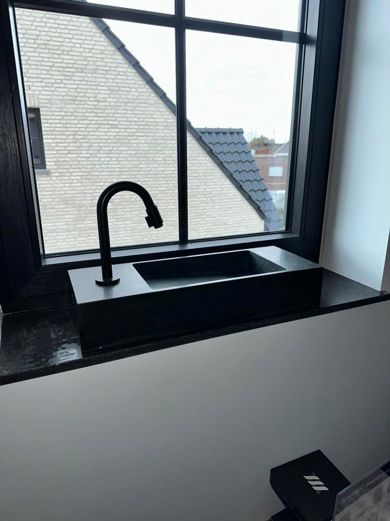 Wasbak balmani + kraan, Doe-het-zelf en Bouw, Ophalen, Nieuw, Steen, Kraan