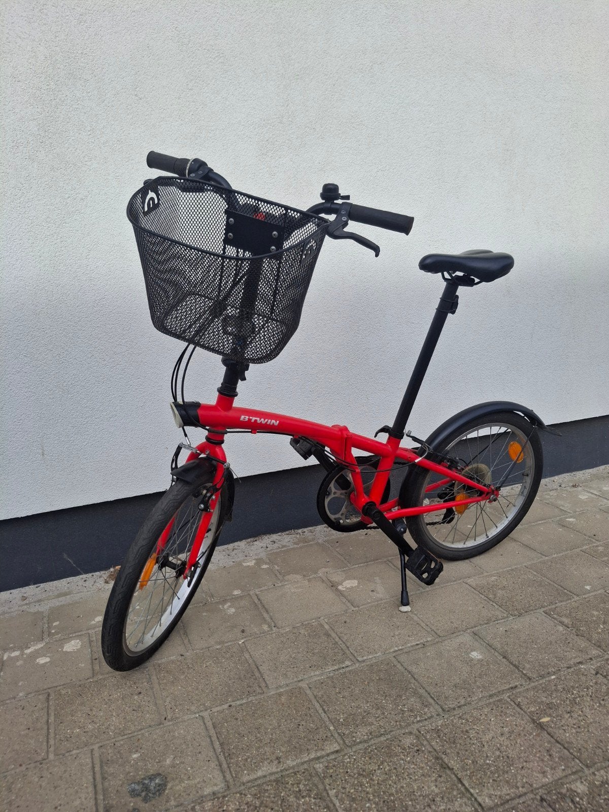 btwin plooifiets met mandje, Versnellingen, Zo goed als nieuw, Totaal opvouwbaar, Ophalen