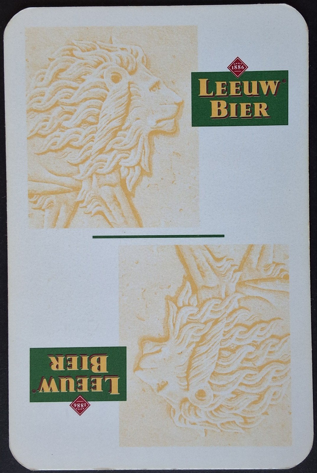 1 Speelkaart  Leeuw Bier, Ophalen of Verzenden