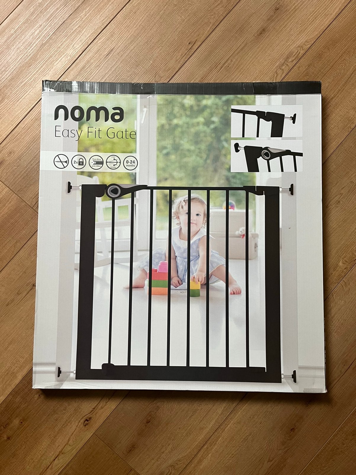 Poortje Noma zwart (2 stuks), Kinderen en Baby's, Ophalen, Zo goed als nieuw, Klemhekje