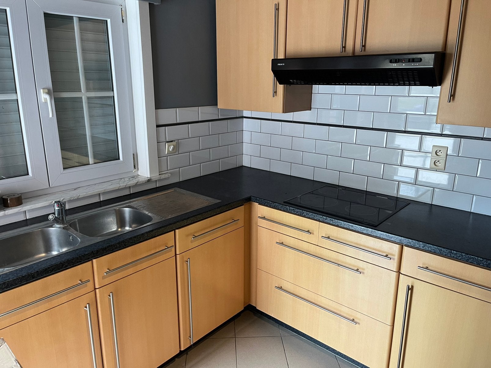Hoekkeuken, Huis en Inrichting, Keuken | Complete keukens, Ophalen, Gebruikt, Kunststof, Hoekkeuken
