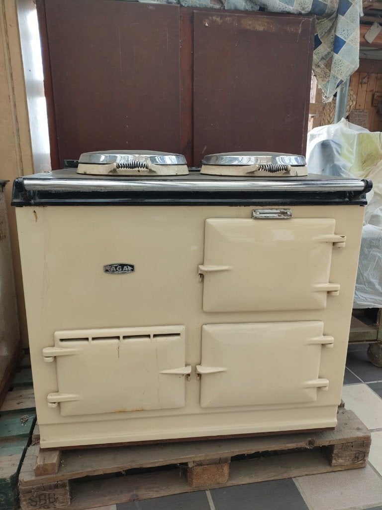 AGA fornuis op gas, Elektronische apparatuur, Ophalen, Gebruikt, 60 cm of meer, 3 kookzones of minder