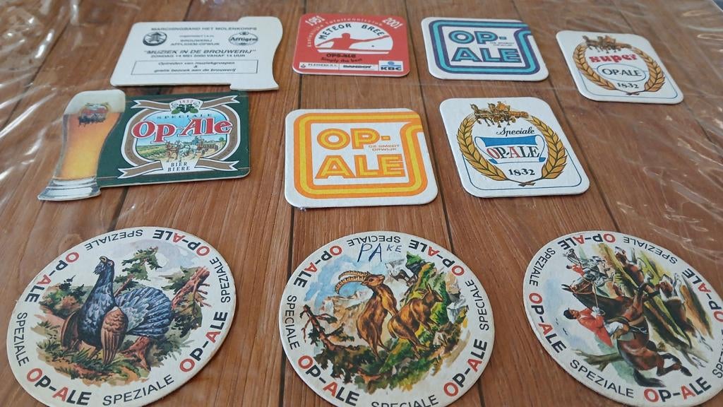 Bierkaartjes Op-Ale, Verzamelen, Biermerken, Ophalen of Verzenden
