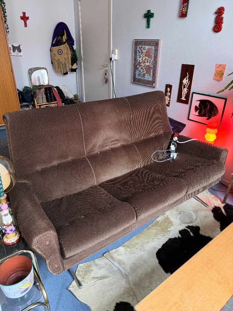 Vintage/retro driezit, Ophalen, Gebruikt, Stof