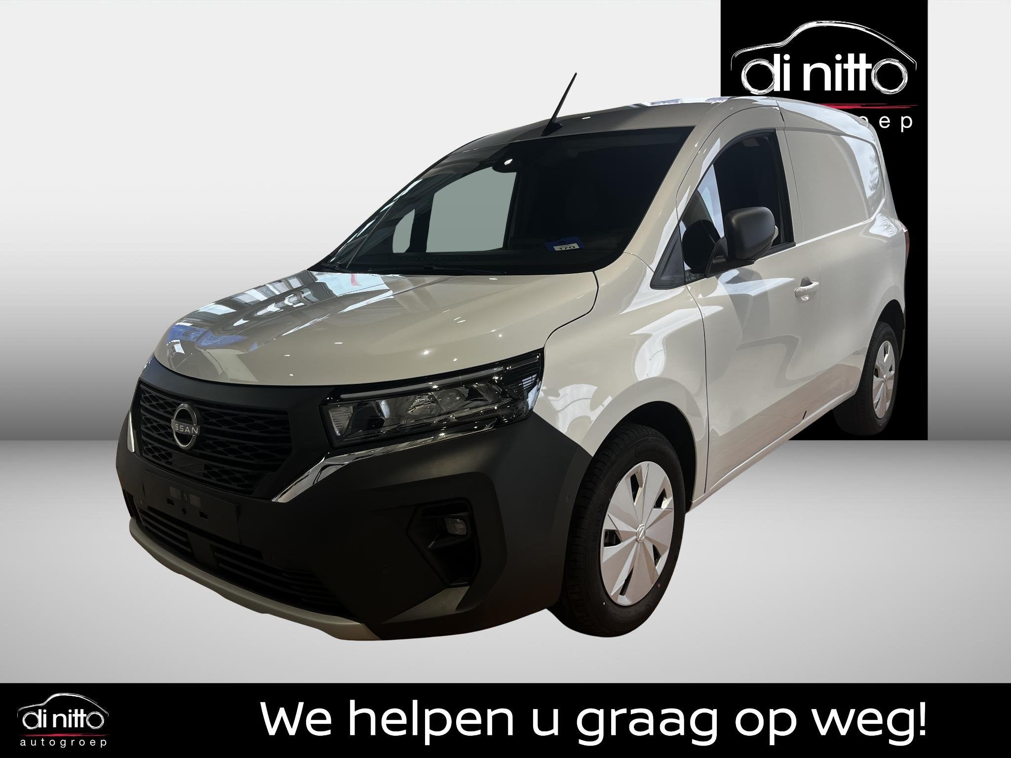 Nissan Townstar L1H1 DIG-T 130 AT N-Connecta Auto Zakelijke, Auto's, 4 deurs, Stof, Zwart, Wit