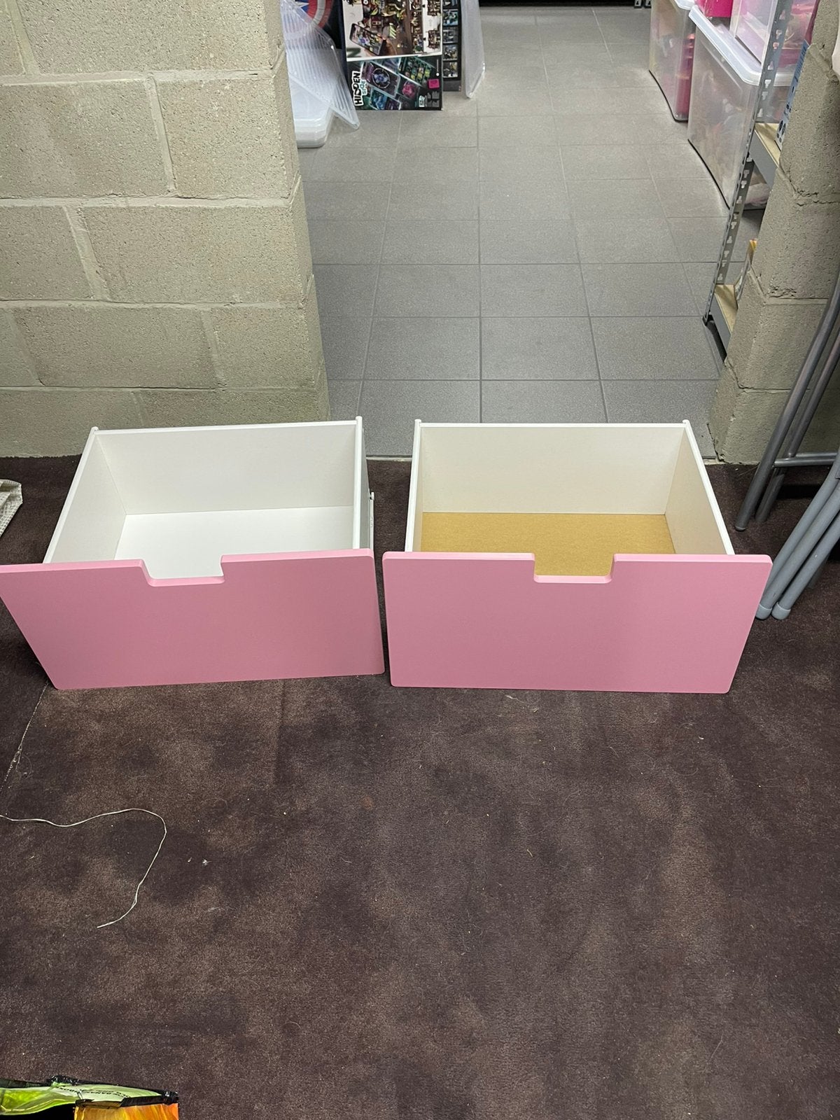 Tiroir IKEA Stuva + façade rose, Utilisé, Moins de 75 cm, Armoire, Moins de 50 cm