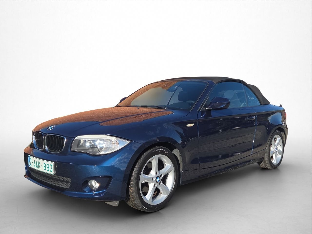 BMW 1 Serie 118 Cabrio (bj 2011, automaat), Auto's, Automaat, Zwart, 4 cilinders, Cabriolet