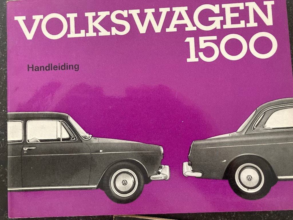 Volkswagen 1500 handleiding, Auto diversen, Handleidingen en Instructieboekjes, Ophalen of Verzenden