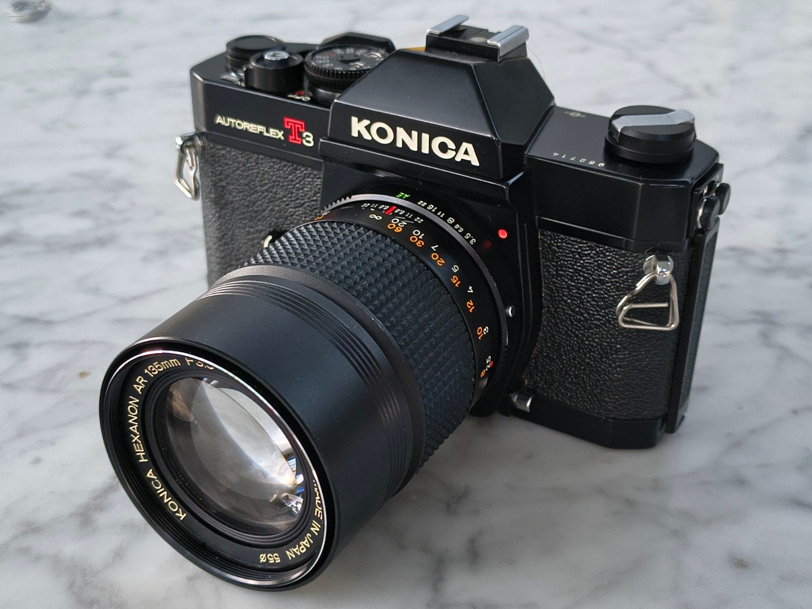 Konica autoréflexe T3, Enlèvement, Konica