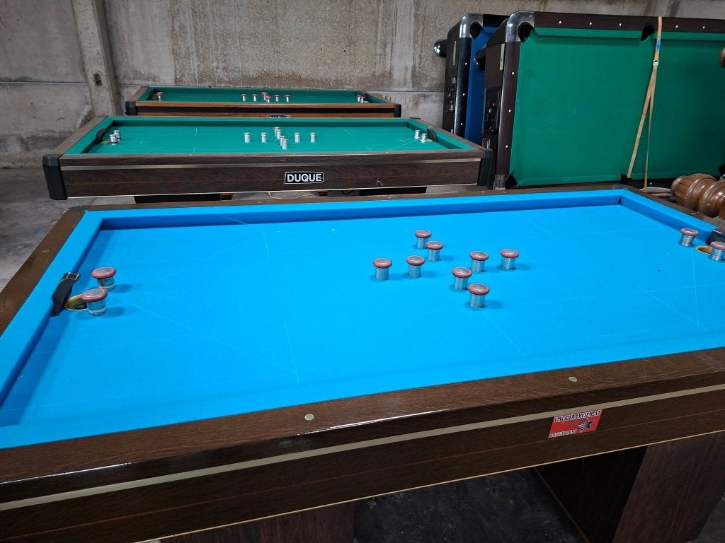 Gebruikte tap-en poolbiljarts., Sport en Fitness, Ophalen, Zo goed als nieuw, Biljarttafel