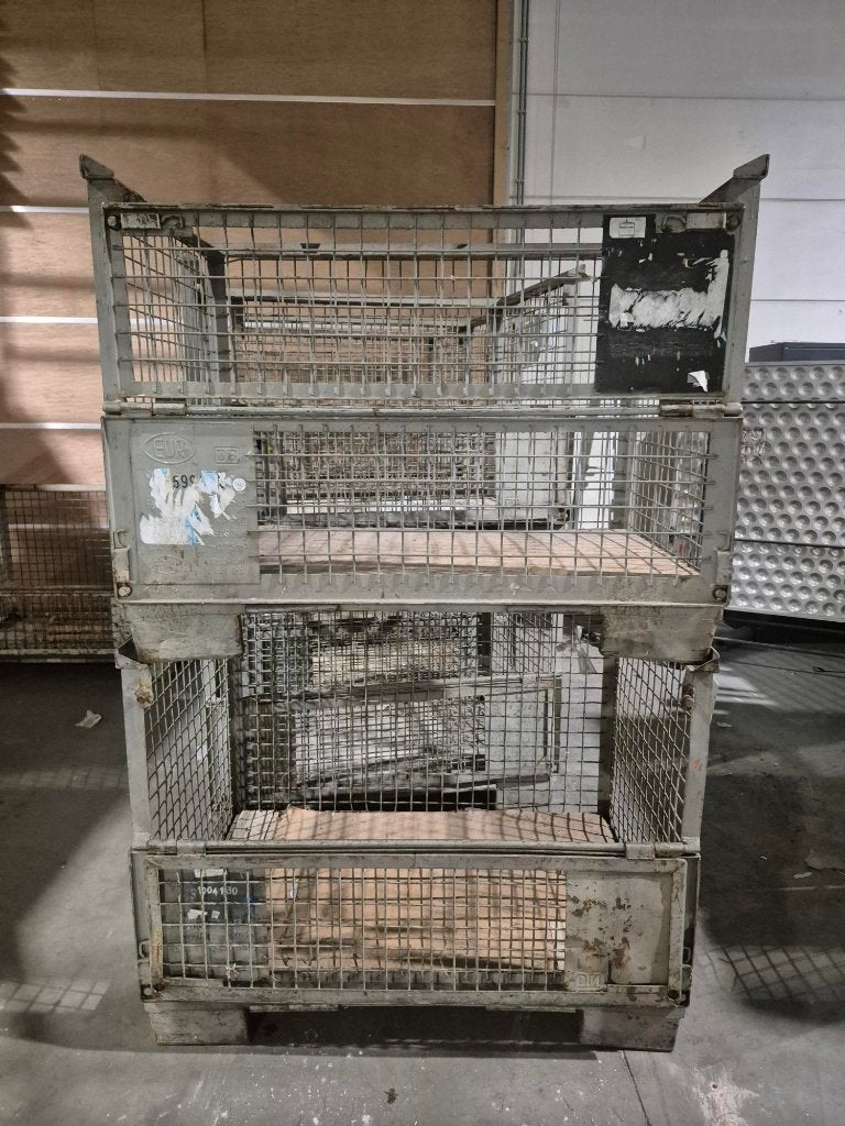 metalen stapelbox, Doe-het-zelf en Bouw, Kratten en Dozen, Ophalen, Gebruikt, 100 cm of meer, 60 cm of meer