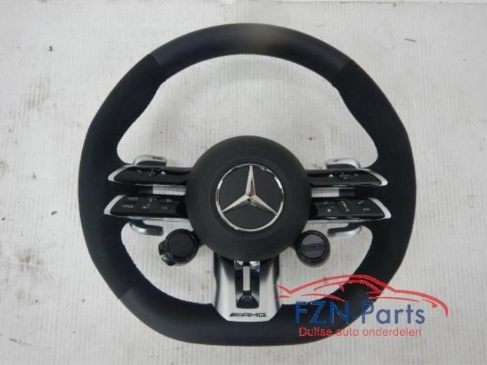 Mercedes-Benz C63 E63 W213 AMG Stuur Leer Alcantara MF+F1 Ai, Enlèvement ou Envoi, Utilisé