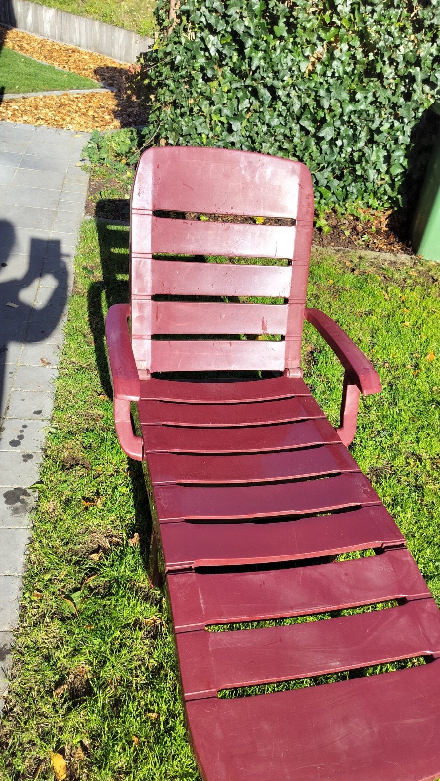 2 Curver ligbedden met propere kussens, Tuin en Terras, Ophalen, Gebruikt, Kunststof, Inklapbaar