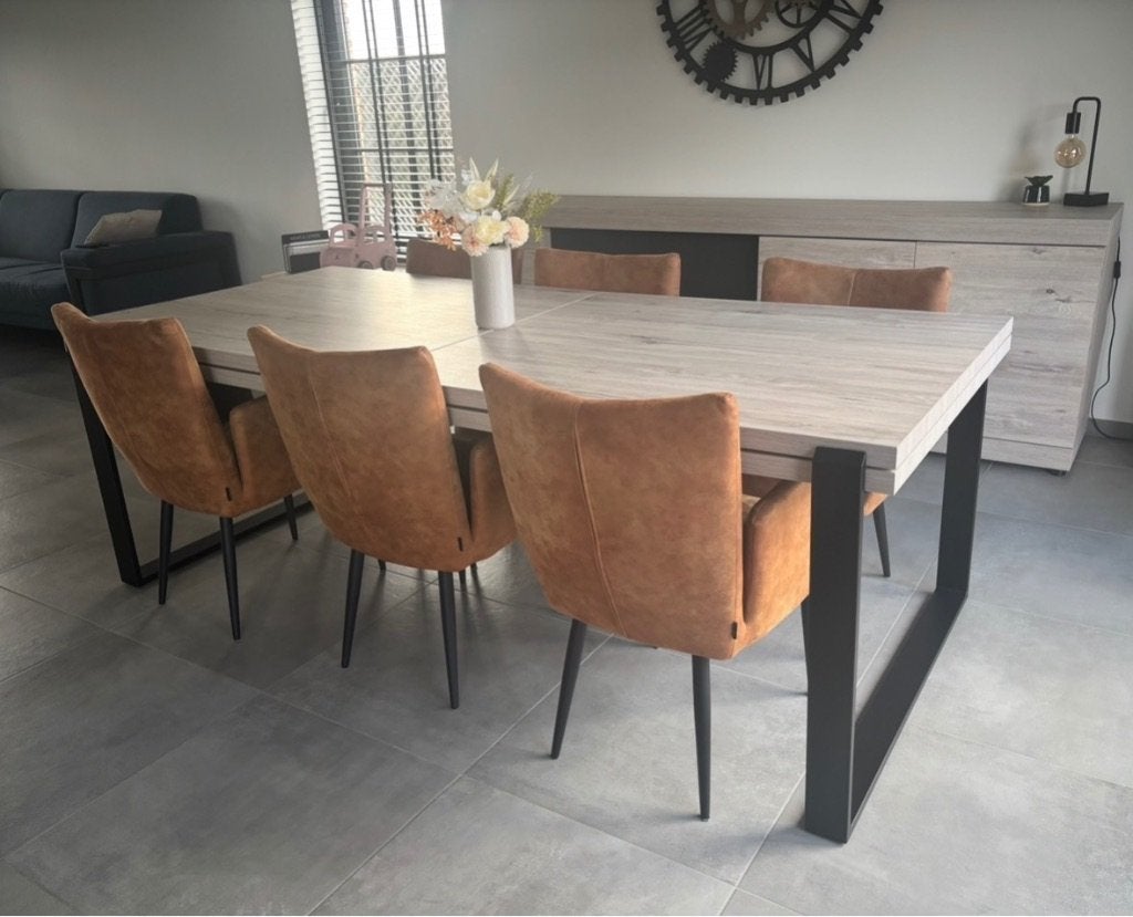 Eetkamer incl. 6 stoelen, Maison & Meubles, Enlèvement, Comme neuf, 6 à 8 chaises