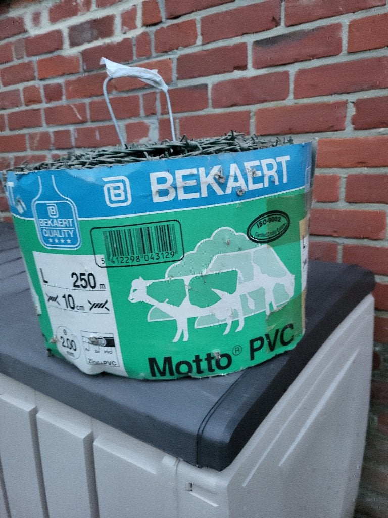 prikkeldraad groen geplastificerd, Tuin en Terras, Ophalen, Nieuw, Prikkeldraad