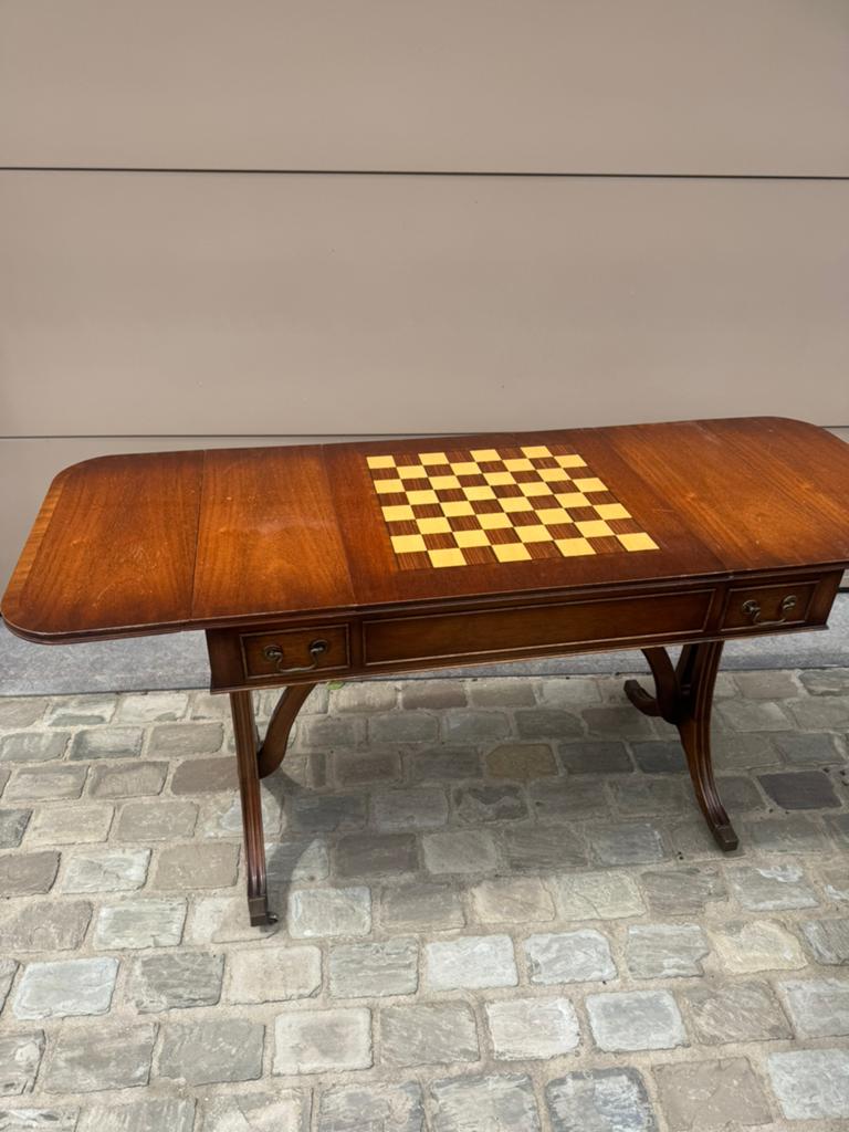 Vintage speeltafel schaken, backgammon, Ophalen