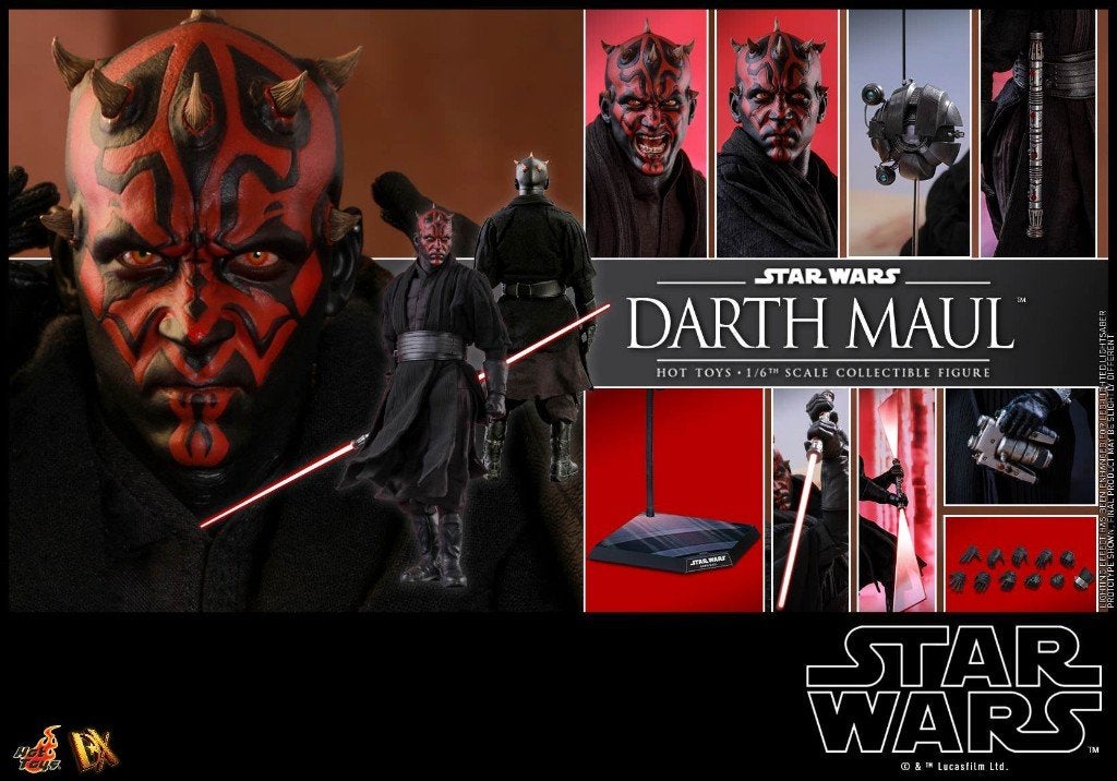 Hot Toys Star Wars Darth Maul DX16 Episode I Phantom Menace, Enlèvement ou Envoi, Comme neuf, Réplique