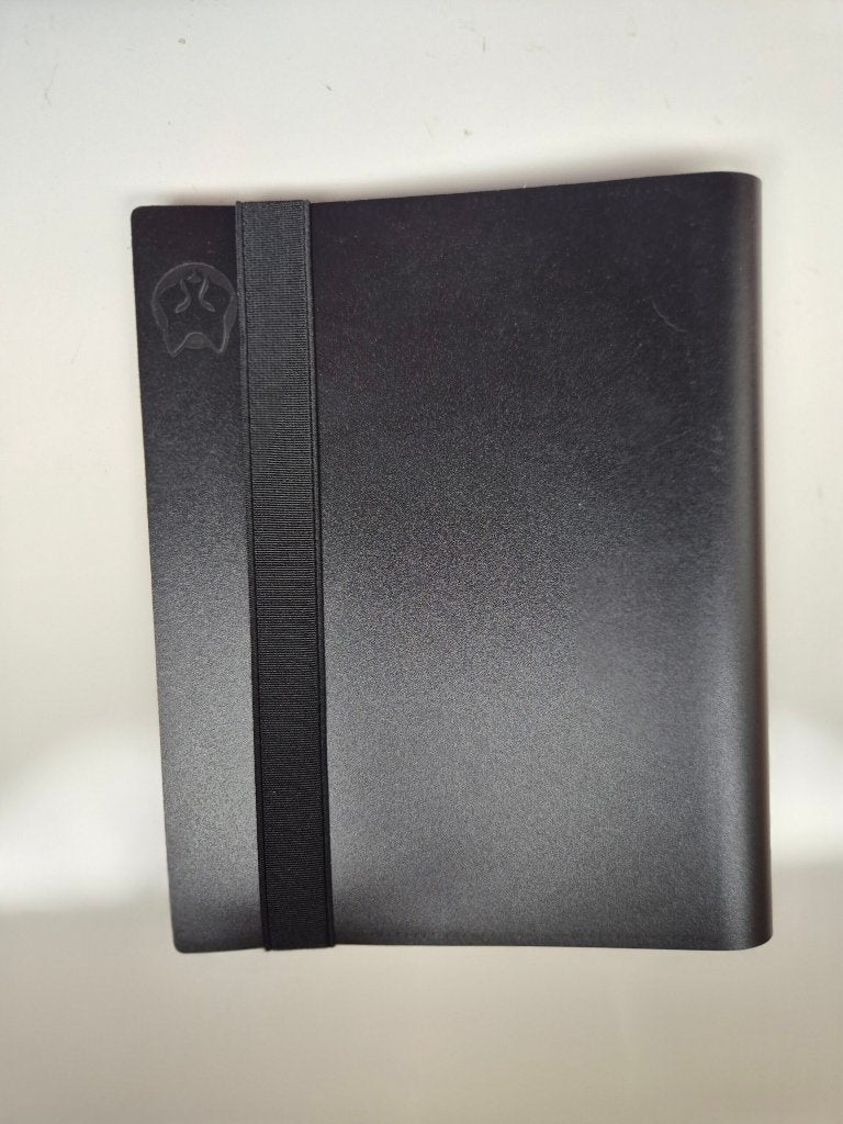 Zwarte 4-pocket kaartenbinder met elastiek (gebruit), Verzenden, Gebruikt