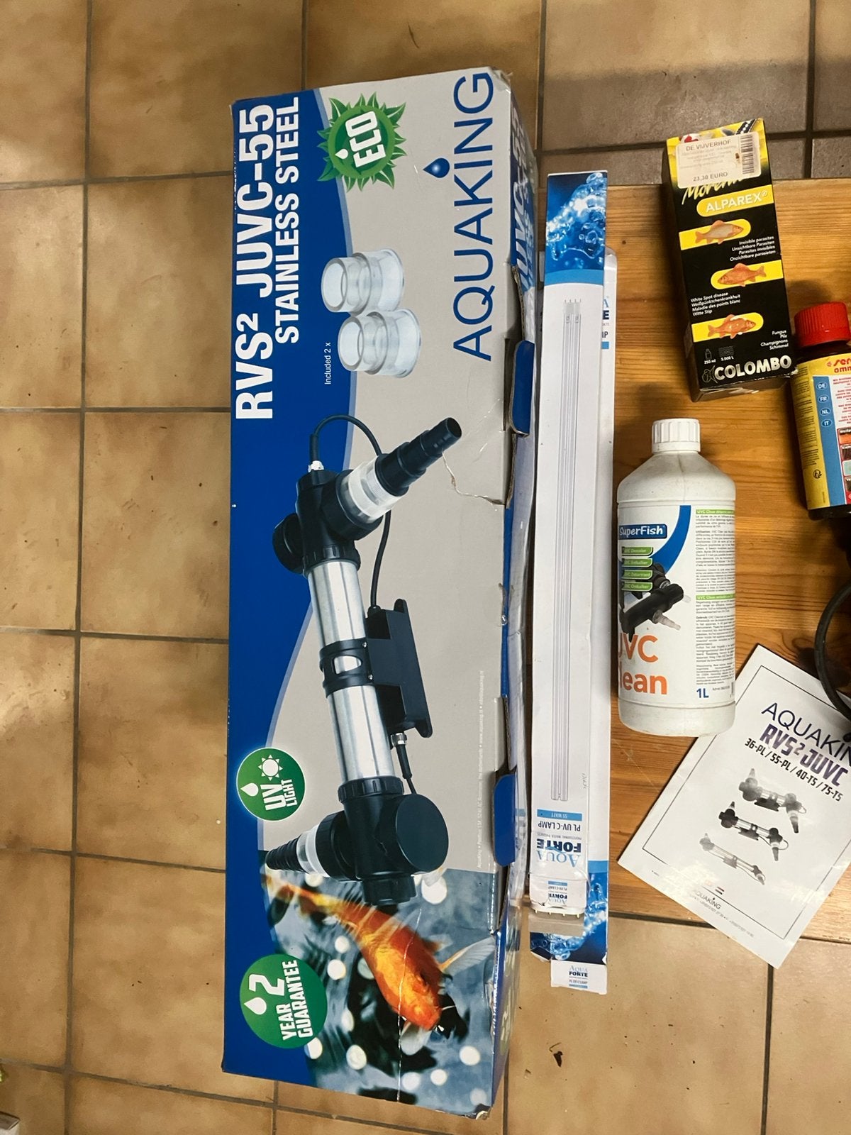 Uv vijver kompleet met 2 nieuwe lampen 55w, Animaux & Accessoires, Enlèvement, Utilisé