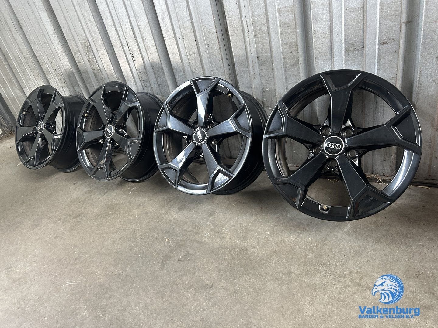 Originele Audi A3 Q2 Q3 17 inch zwarte velgen 5x112, Auto-onderdelen, Banden en Velgen, Gebruikt, Velg(en), -, -