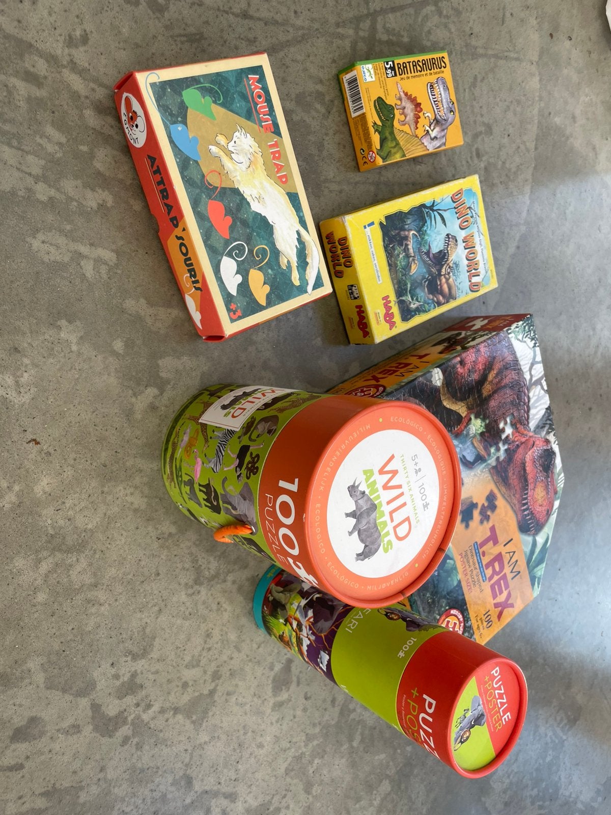 Pakket puzzels en gezelschapspellen (6 stuks), Ophalen, Zo goed als nieuw