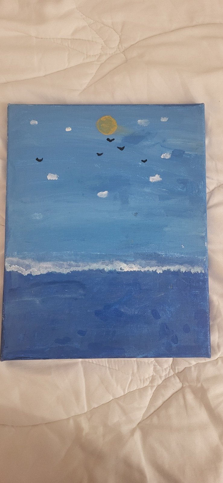momie water schilderij, Ophalen, Abstract, Acrylverf, Maritiem / water