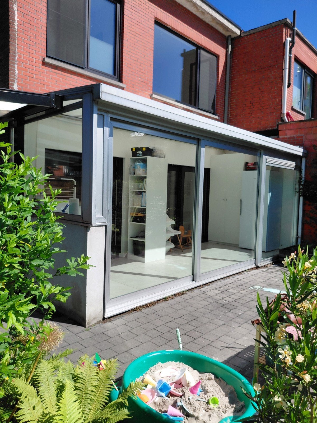 GRATIS veranda (aluminium) - zelf te demonteren, Jardin & Terrasse, Verrières, Véranda, Enlèvement