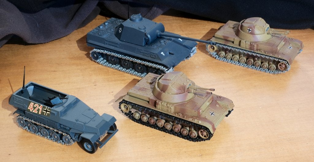 Solido tank - Panther & Kugel Nazi's - lot 9, Verzamelen, Poppetjes en Figuurtjes, Ophalen of Verzenden, Gebruikt