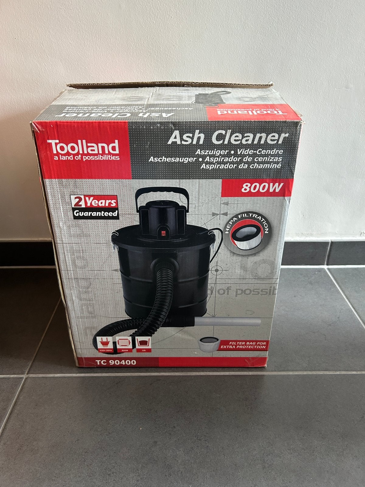 Toolland aszuiger -Ash cleaner zonder slang, Electroménager, Aspirateurs, Réservoir, Autres marques, Comme neuf, Enlèvement