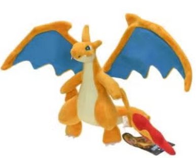 Peluche Pokémon Mega Charizard orange (23cm)