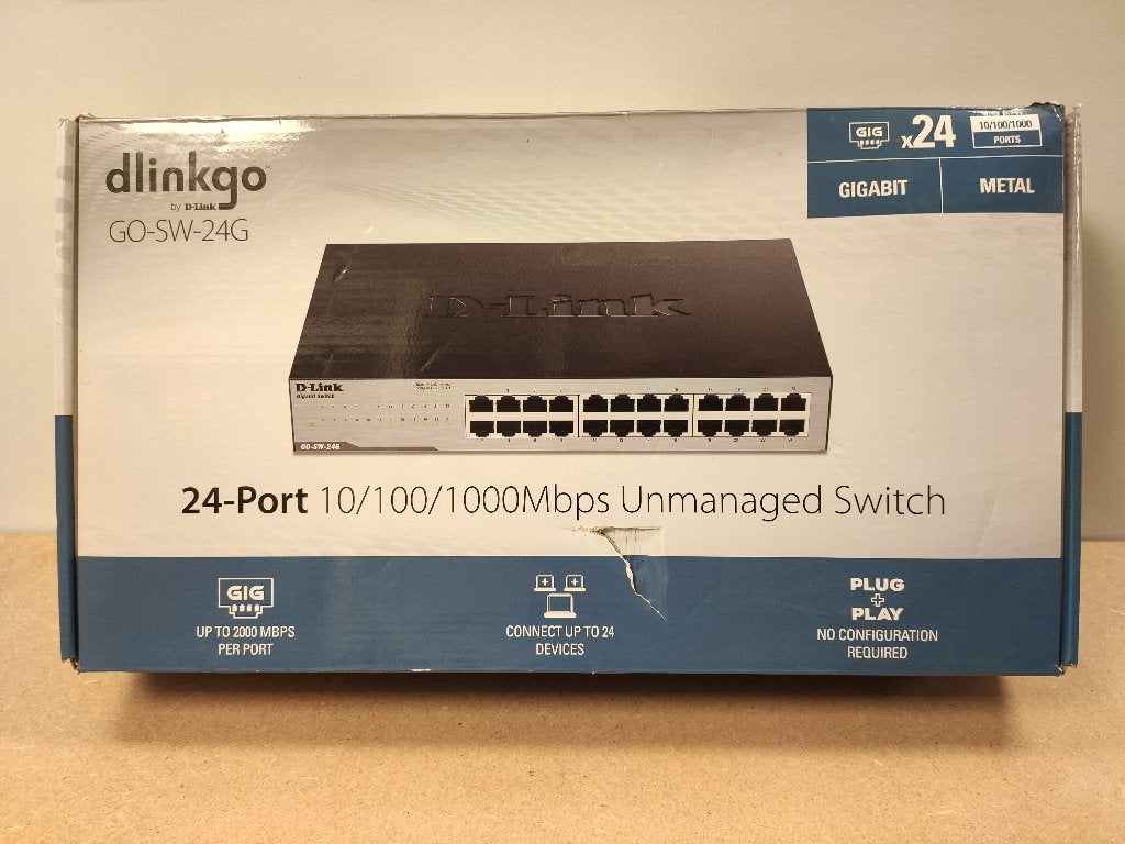 nieuw Dlink 24port gigabit unmanaged switch GO-SW-24G, Ophalen of Verzenden