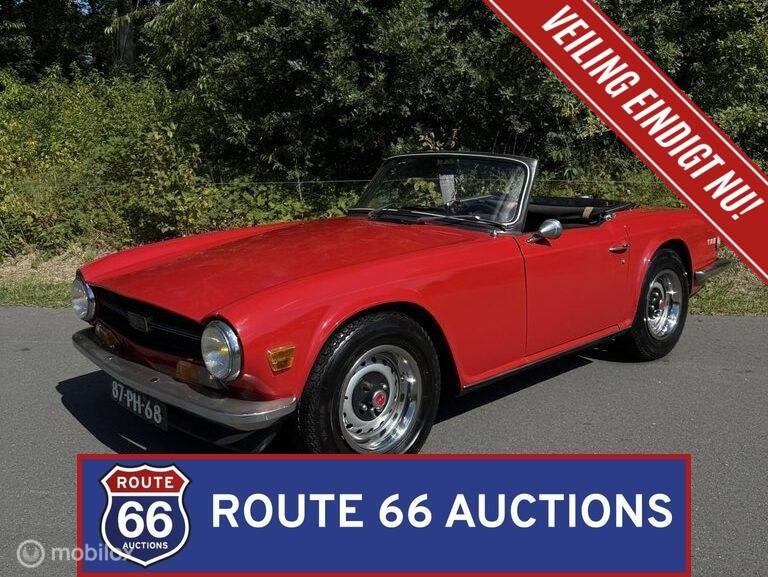 Triumph TR6 | 1969 | Route 66 Auctions, Autos, Achat, Entreprise, Boîte manuelle, Triumph