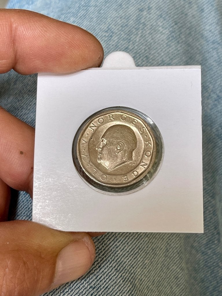 Noorwegen 10 kroner 1991, Ophalen, Losse munt