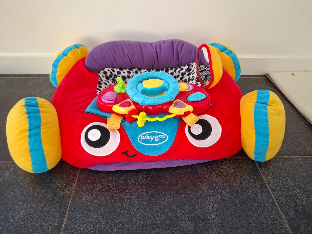 Playgro zitkussen auto, Kinderen en Baby's, Ophalen, Zo goed als nieuw, Overige typen, Met geluid
