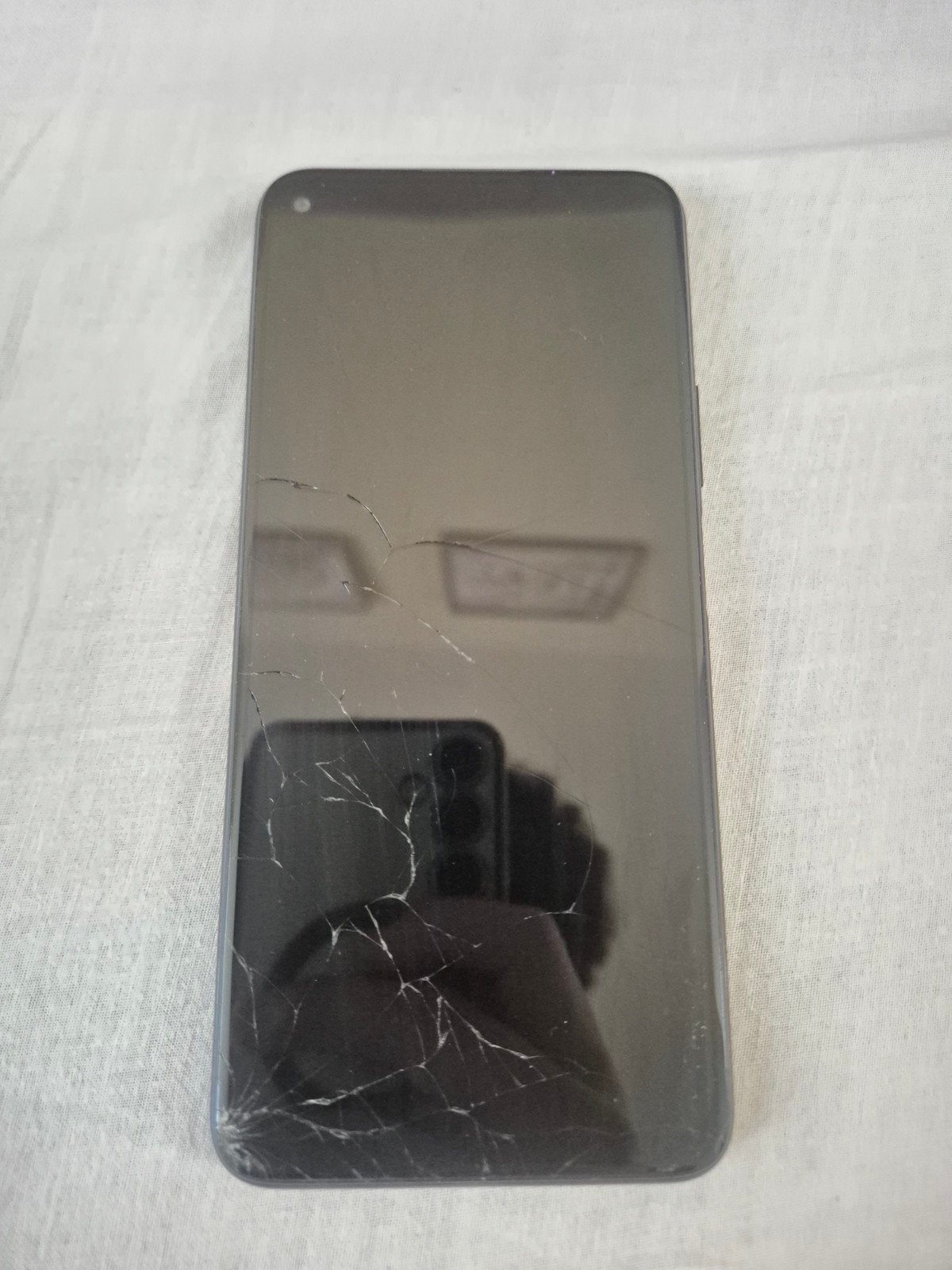 Huawei P40 Lite 5G — Gebroken scherm — Voor reparatie/voor o, Ophalen, Gebruikt, Zwart, Touchscreen