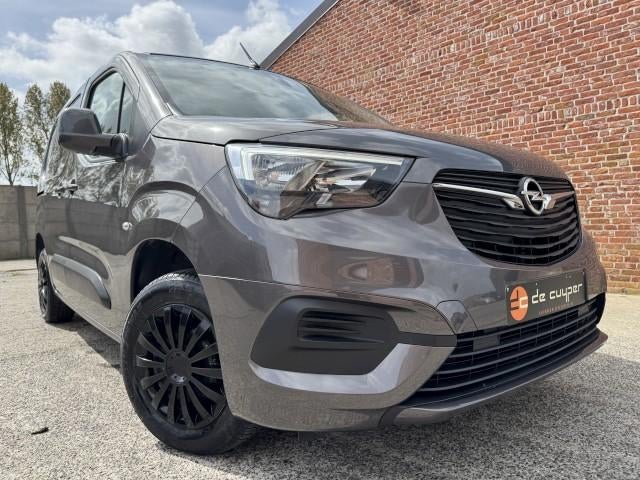Opel Combo 1.2i "3 ZIT" Carplay/trekhaak/benzine/55 000km, Autos, Argent ou Gris, Achat, Entreprise, 3 places