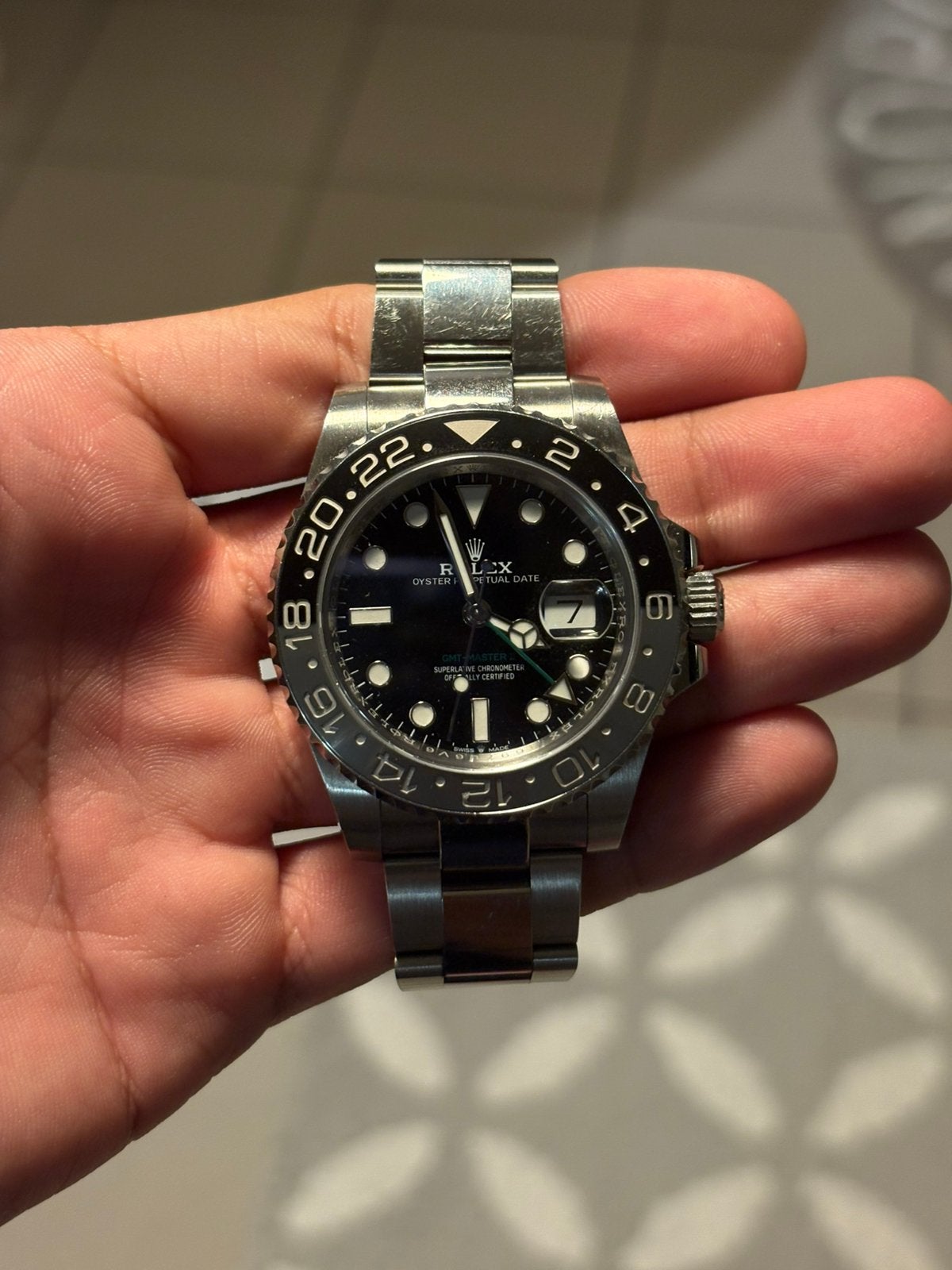 Rolex bruce wayne 3285, Handtassen en Accessoires, Horloges | Heren, Staal, Gebruikt, Polshorloge, Ophalen of Verzenden