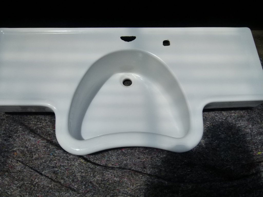 vintage wastafel lavabo Keramag kapsalon 1959, Verzamelen, Retro, Ophalen, Huis en Inrichting