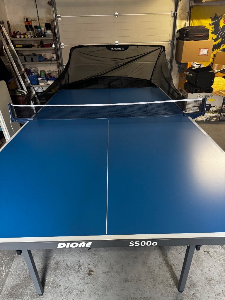 Tafeltennistafel, Sport en Fitness, Tafeltennis, Ophalen, Zo goed als nieuw, Tafel Outdoor, Inklapbaar