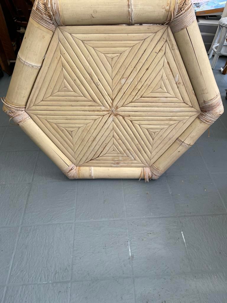 Rotan salontafel, Tuin en Terras, Tuinsets en Loungesets, Ophalen, Zo goed als nieuw, Rotan