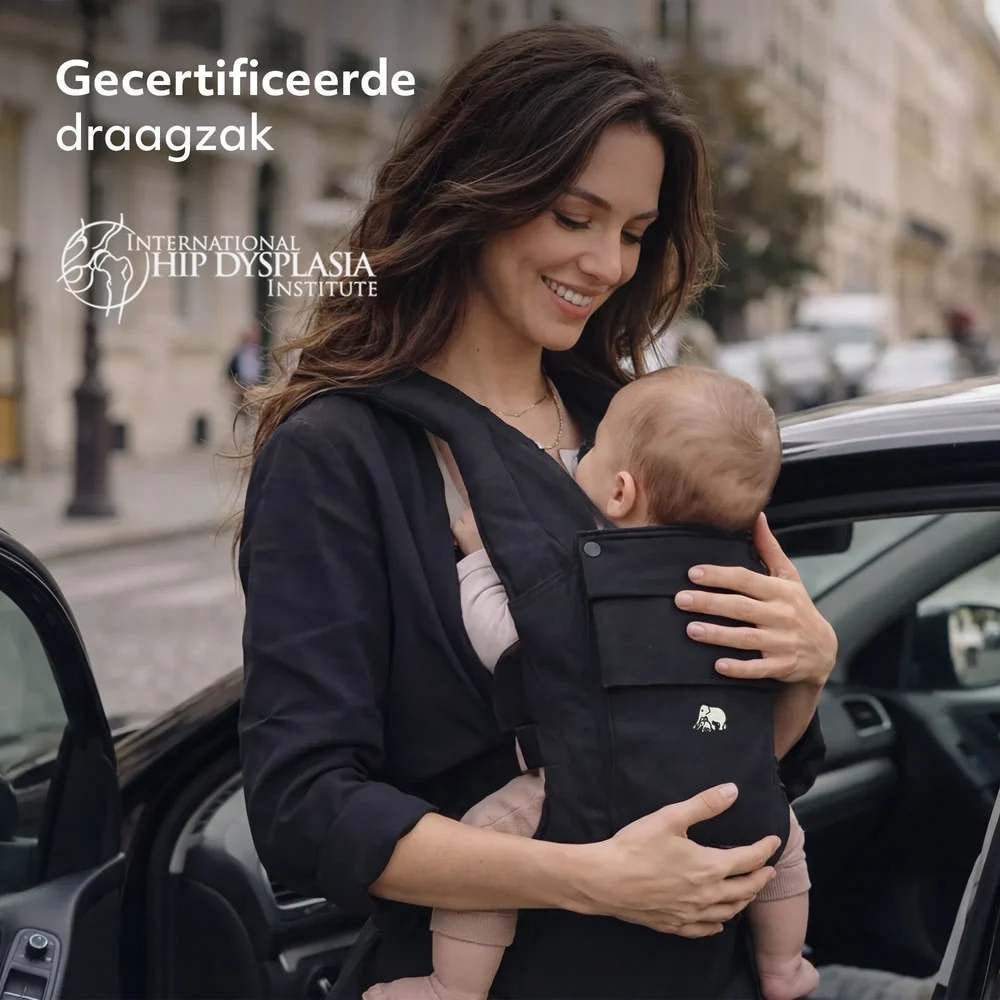 DERYAN Pack Luxe Draagzak – Zwart, Autres marques, Porte-bébé, Enlèvement ou Envoi, Comme neuf