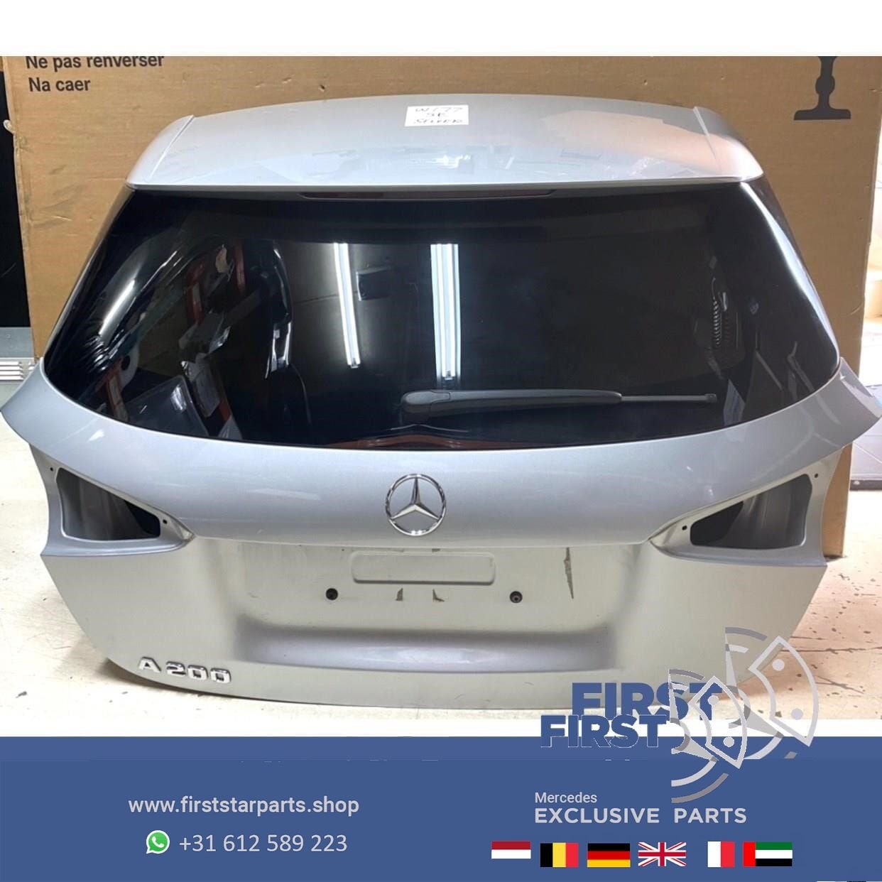 W177 ACHTERKLEP ZILVER GRIJS COMPLEET origineel Mercedes A K, Arrière, Haillon arrière, Utilisé, -
